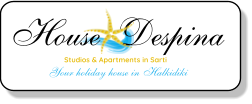 House  Despina Your holiday house in Halkidiki Studios & Apartments in Sarti